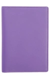 Royce New York Rfid Leather Passport Case In Purple
