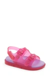 Mini Melissa Kids' Buckle Strap Sandal In Pink/ Lilac