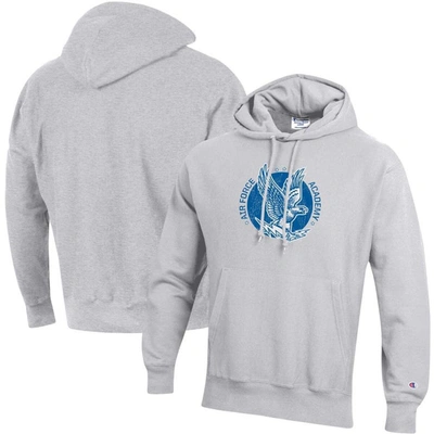Champion Heathered Grey Air Force Falcons Team Vault Logo Reverse Weave Pullover Hoodie