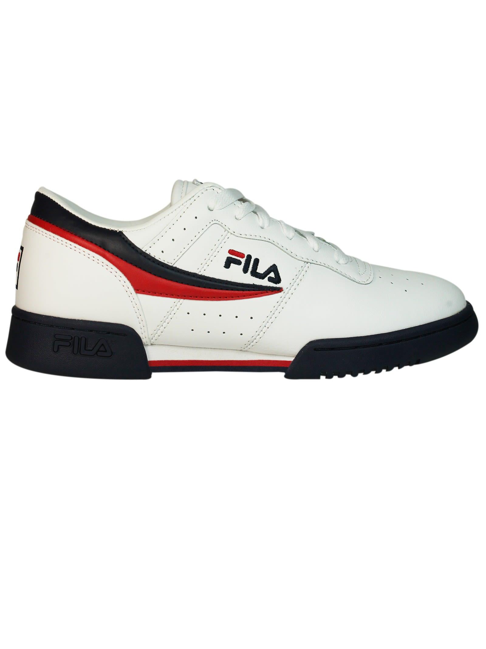 Fila White Original Fit Low Sneakers | ModeSens