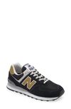 New Balance 574 Classic Sneaker In Black/ Tan