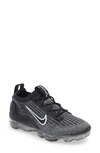 Nike Kids' Air Vapormax 2021 Fk Sneaker In Black/white
