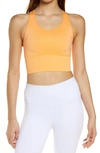 Sweaty Betty Stamina Longline Sports Bra In Spring Orange