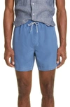 Brunello Cucinelli Swim Trunks In Sky Blue