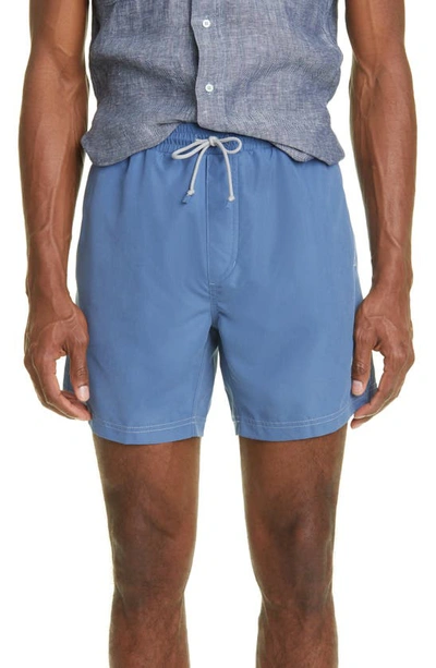 Brunello Cucinelli Swim Trunks In Sky Blue