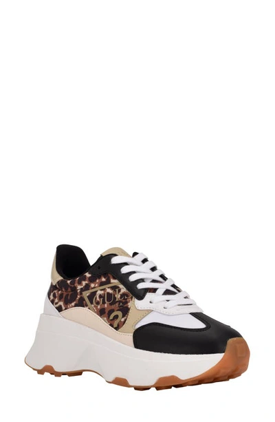 Guess Women's Calebb Fashion Sneakers Women's Shoes In Natural Multi