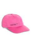 Pangaia Archive Organic Cotton Baseball Cap — Flamingo Pink 1 Size