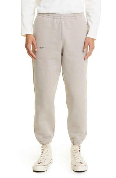 Pangaia 365 Signature Unisex Recycled & Organic Cotton Track Pants In Stone
