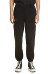Pangaia 365 Signature Branded Recycled And Organic Cotton-blend Jogging Bottoms In Black