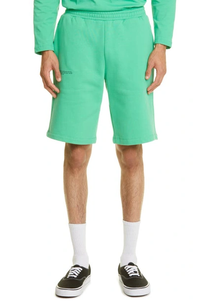 Pangaia 365 Pprmint™ Unisex Organic Cotton Sweat Shorts In Jade Green