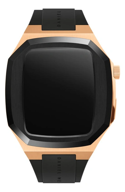 Daniel Wellington Switch 20mm Apple Watch® Case And Watchband In Rose Gold