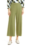 Masai Copenhagen Piana Pintuck Pleat Pull-on Pants In Olivine