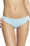 Roxy Beach Classics Side Tie Hipster Bikini Bottoms In Cool Blue