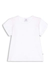 Miles And Milan Kids' Precious Petal Cotton T-shirt In White