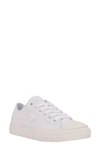 Guess Women's Cleva Lace-up Logo Platform Fashion Sneakers In White Multi