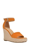 Guess Women's Hidy Fashion Espadrille Wedge Sandals Women's Shoes In Orange