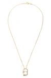 Sorrelli Monogram Charm Necklace In Crystal-b