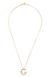 Sorrelli Monogram Charm Necklace In Crystal-g