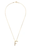 Sorrelli Monogram Charm Necklace In Crystal-f