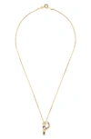 Sorrelli Monogram Charm Necklace In Crystal-p