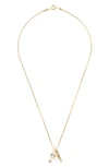 Sorrelli Monogram Charm Necklace In Crystal-a