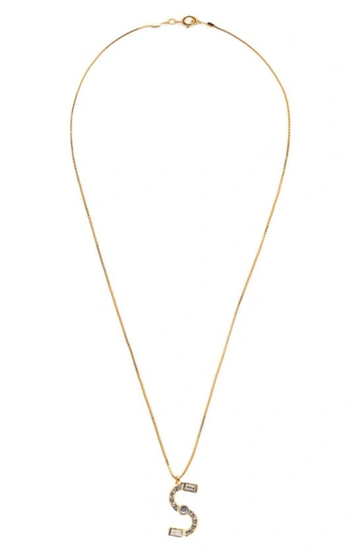 Sorrelli Monogram Charm Necklace In Crystal-s