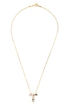Sorrelli Monogram Charm Necklace In Crystal-t