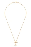 Sorrelli Monogram Charm Necklace In Crystal-i