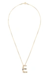 Sorrelli Monogram Charm Necklace In Crystal-e