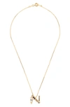 Sorrelli Monogram Charm Necklace In Crystal-n