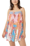 Free People Intimately Fp Rule The World Pajama Romper In Bright Combo