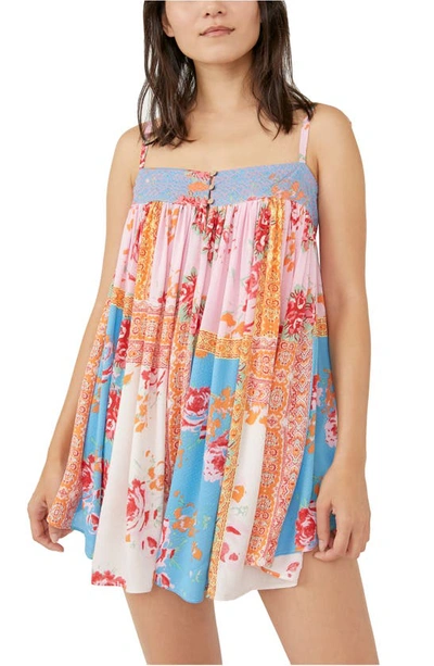 Free People Intimately Fp Rule The World Pajama Romper In Bright Combo