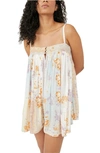 Free People Intimately Fp Rule The World Pajama Romper In Ivory Combo
