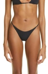 Louisa Ballou Mini Ring Bikini Bottoms In Schwarz