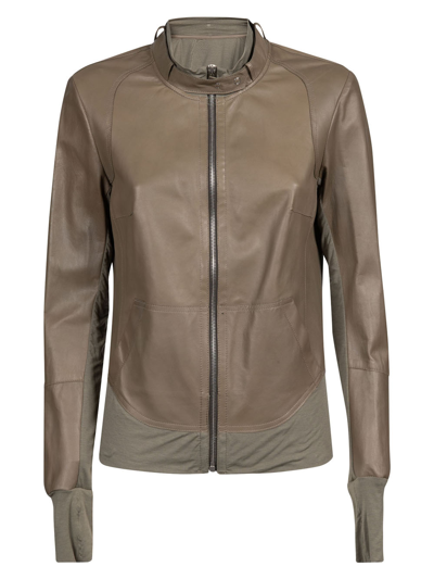 Liven Leather Jacket In Green