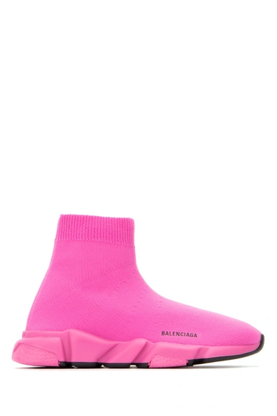Balenciaga Speed Tech Knit Sneakers In Rosa