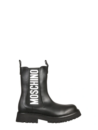Moschino Women's  Black Leather Boots