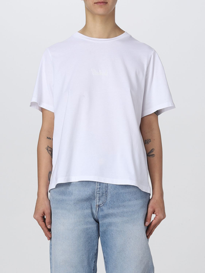 Woolrich Womens White Other Materials T-shirt