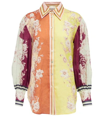 Alemais Multicolour Marlow Colourblock Floral Print Shirt