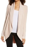 Barefoot Dreams Cozychic Lite® Circle Cardigan In Dusty Mauve