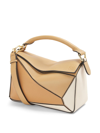 Loewe Small Puzzle Leather Bag In 2451 Dune/ Warm Desert