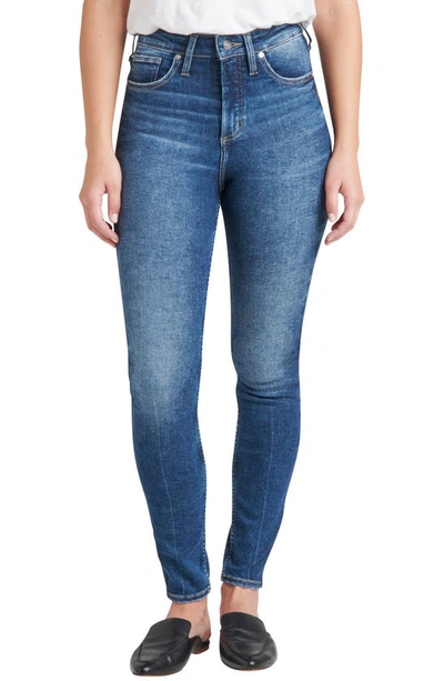 Silver Jeans Co. Infinite Fit High Waist Skinny Jeans In Indigo