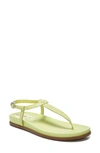 Sam Edelman Naomi Womens Leather Thong Slingback Sandals In Kiwi Leather