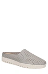 Bella Vita Refresh Womens Leather Slip-on Mules In Grey Leather