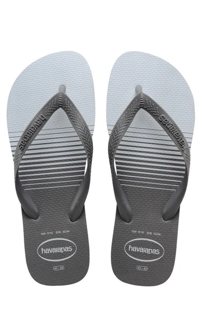 Havaianas Top Basic Flip Flop In Steel Grey/ Steel Grey