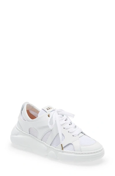 Agl Attilio Giusti Leombruni Sheila Cage Platform Sneaker In White