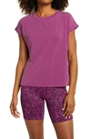 Zella Hana Studio T-shirt In Purple Caspia
