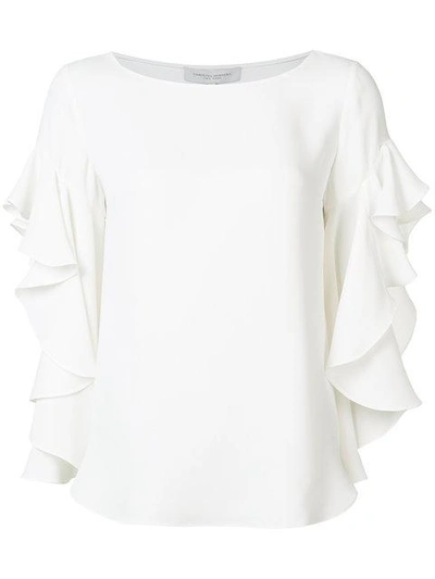 Carolina Herrera Ruffled Sleeves Blouse In White