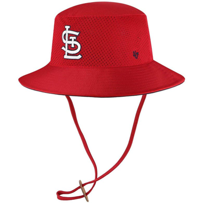 47 ' Red St. Louis Cardinals Panama Pail Bucket Hat