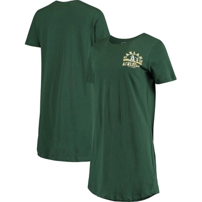 5th And Ocean By New Era 5th & Ocean By New Era Green Oakland Athletics Tee Dress